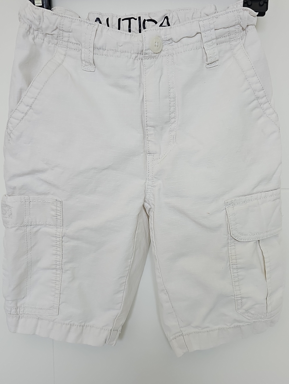 Nautica White Cargo Shorts Boys Sz 10